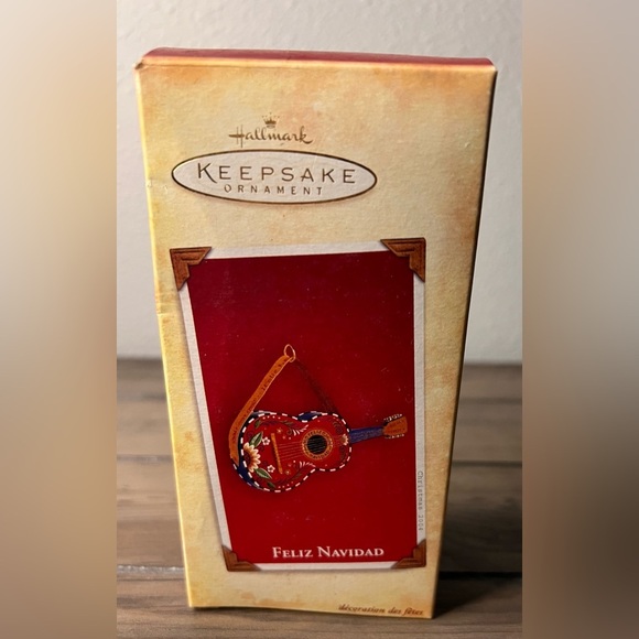 Hallmark Keepsake NEW 2004 “Feliz NAVIDAD Christmas Ornament with Leather strap - Picture 1 of 8